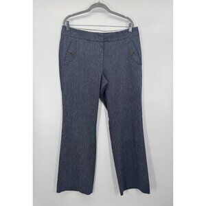 Loft Womens 12 Marisa Trouser Tweed Pants Officecore Academia Retro Preppy Soft